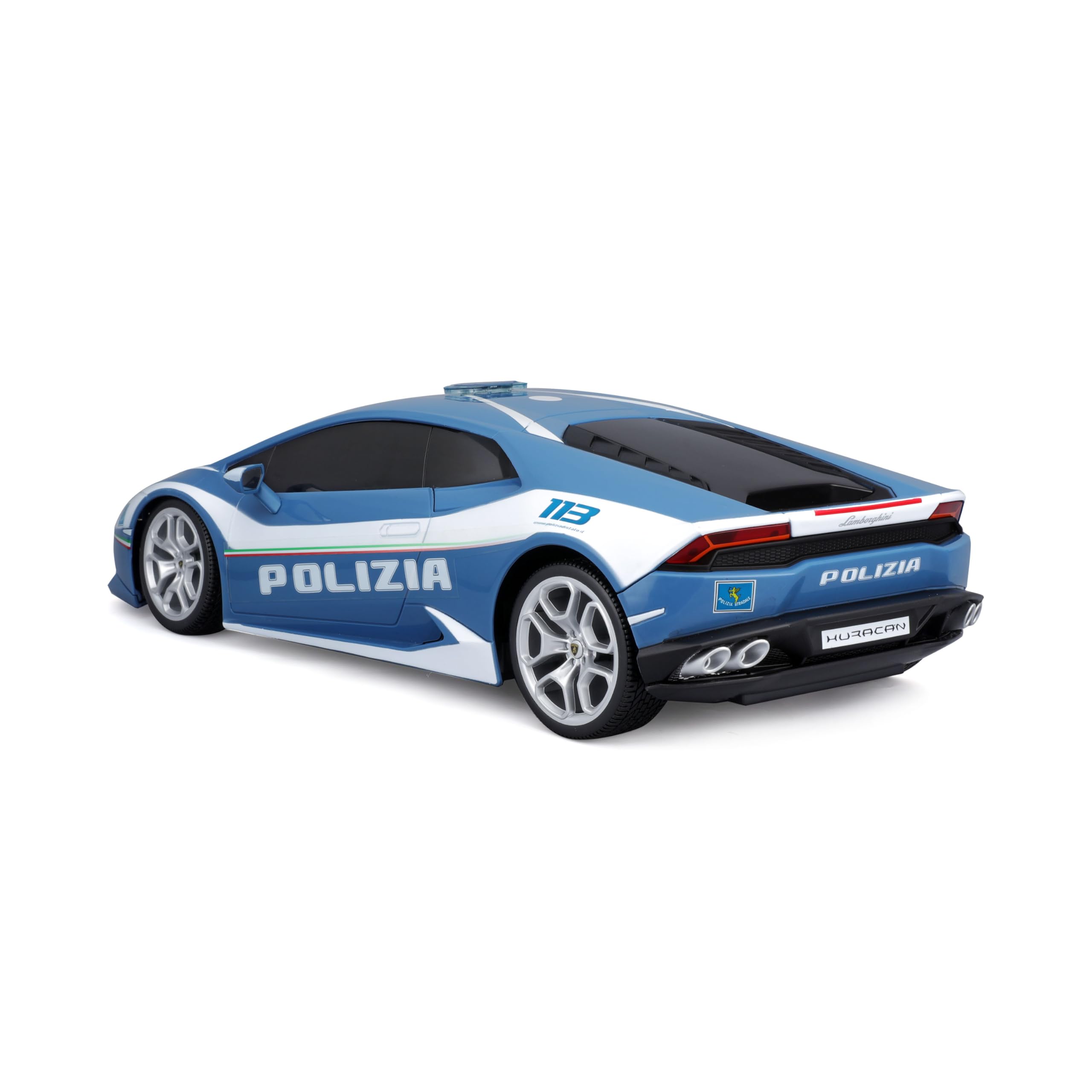Maisto Tech - RC Lamborghini Huracan Polizia - Modellino Realistico Auto in Scala 1:14 con Radiocomando, Licenza Ufficiale Lamborghini, età Consigliata 8+ Anni
