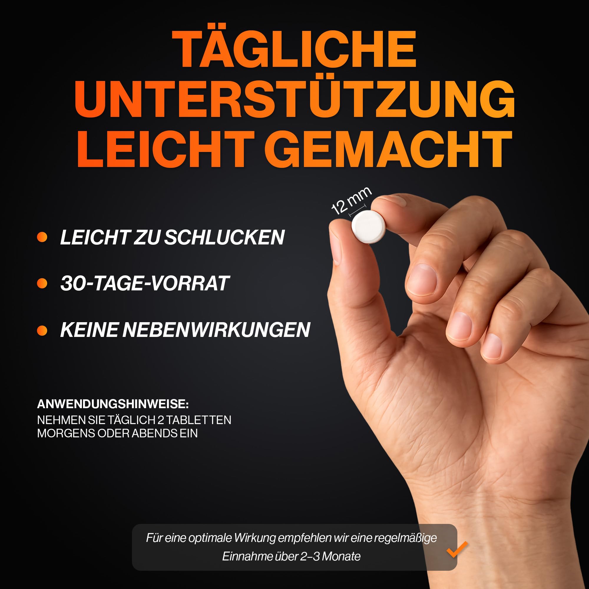 4 HIM TestoBalance Hochdosiert für Männer – ZMA, Ginseng & Bockshornklee – Zink für Testosteronspiegel – Magnesium, B6, L-Arginin & Selen – 60 Vegane Tabletten – GMP-Zertifiziert