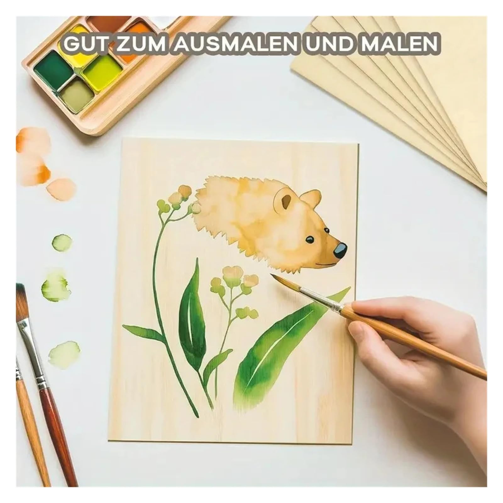 Rzeźbione drewniane arkusze drewno lipowe deska rzemieślnicza niedokończona deska sklejka cienka drewniana płaska DIY naturalne kawałki drewna brzoza rysunek obraz drewniane patyczki (45 szt.)