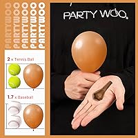 Vista 739 de PartyWoo Nude Balloons 100pcs 12 Inch Apricot Boho Fall Neutral Latex Helium Balloons for Graduation Wedding Anniversary Birthday Boy Baby Shower