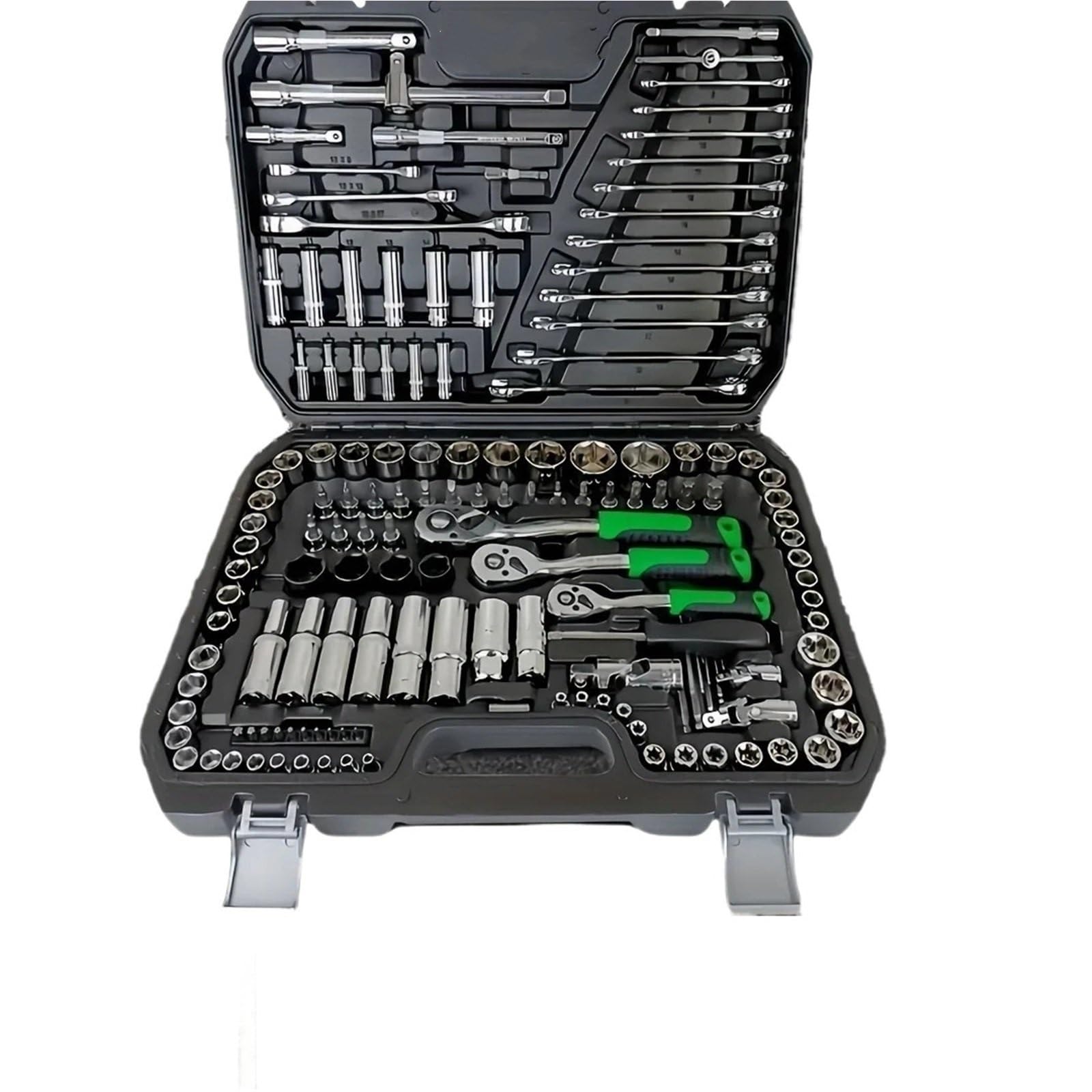 Kauwyehd 150Pcs 150/46Pcs Auto Mechanical Repair Tool Set, Multifunctional With Socket, Wrench And Ratchet Socket Wrench Set(150Pcs)