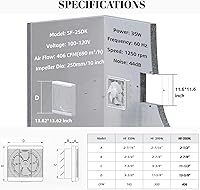 Vista 6 de SAILFLO Ventilador de escape
