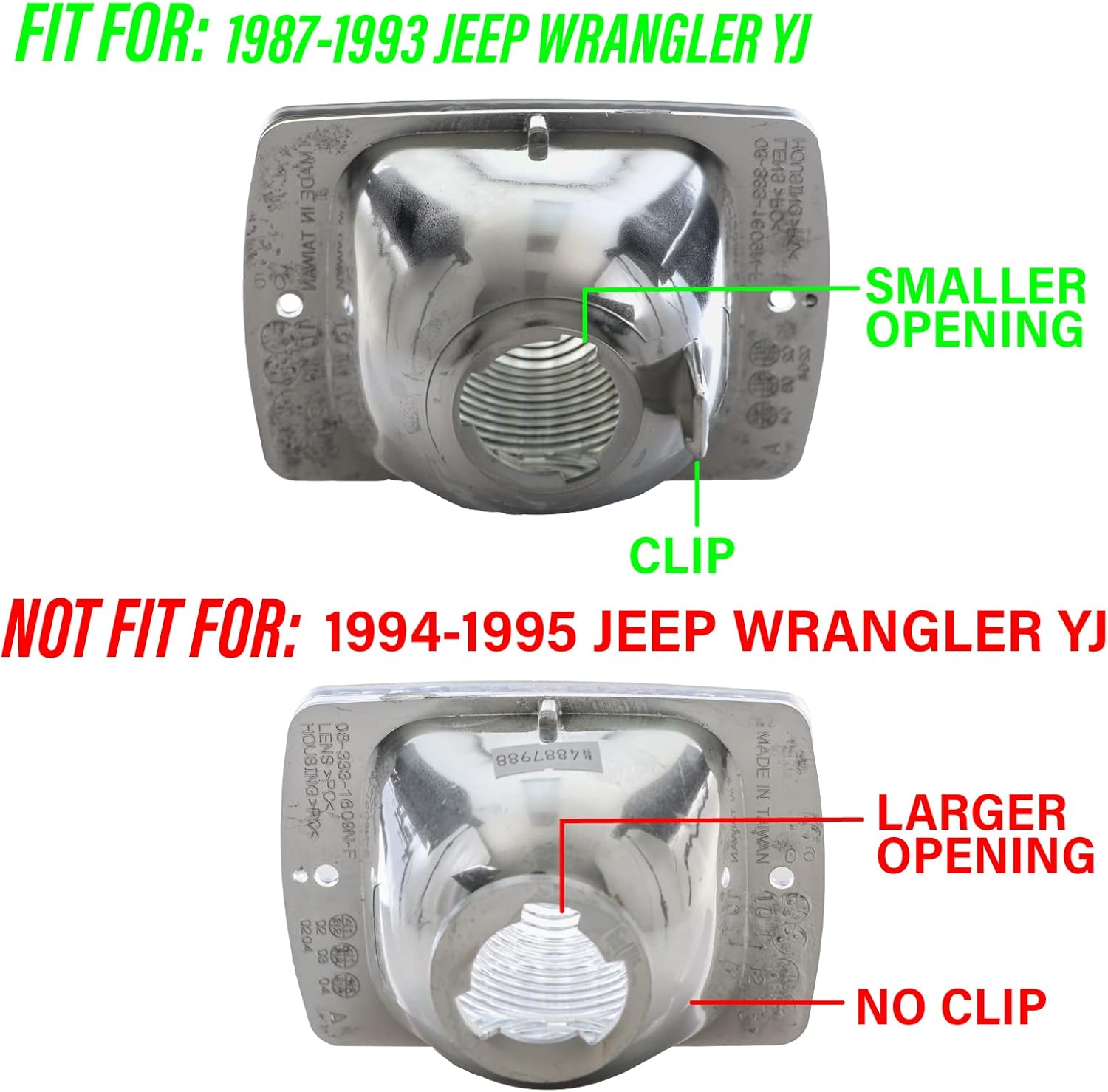 USR DEPO 87-93 YJ Side Marker Lights - COMBO Front Bumper Turn Signal Lamps + Fender Parking Sidemarkers Light Set Compatible with 1987-1993 Wrangler YJ Chassis (Smoke 4 Pieces)