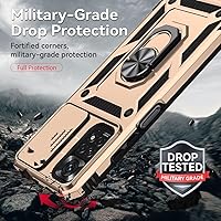 Vista 7 de Funda para Redmi Note 11 (4G)/Redmi Note 11S 2201117TY Funda con protector de pantalla de vidrio templado y cubierta de cámara deslizante, soporte