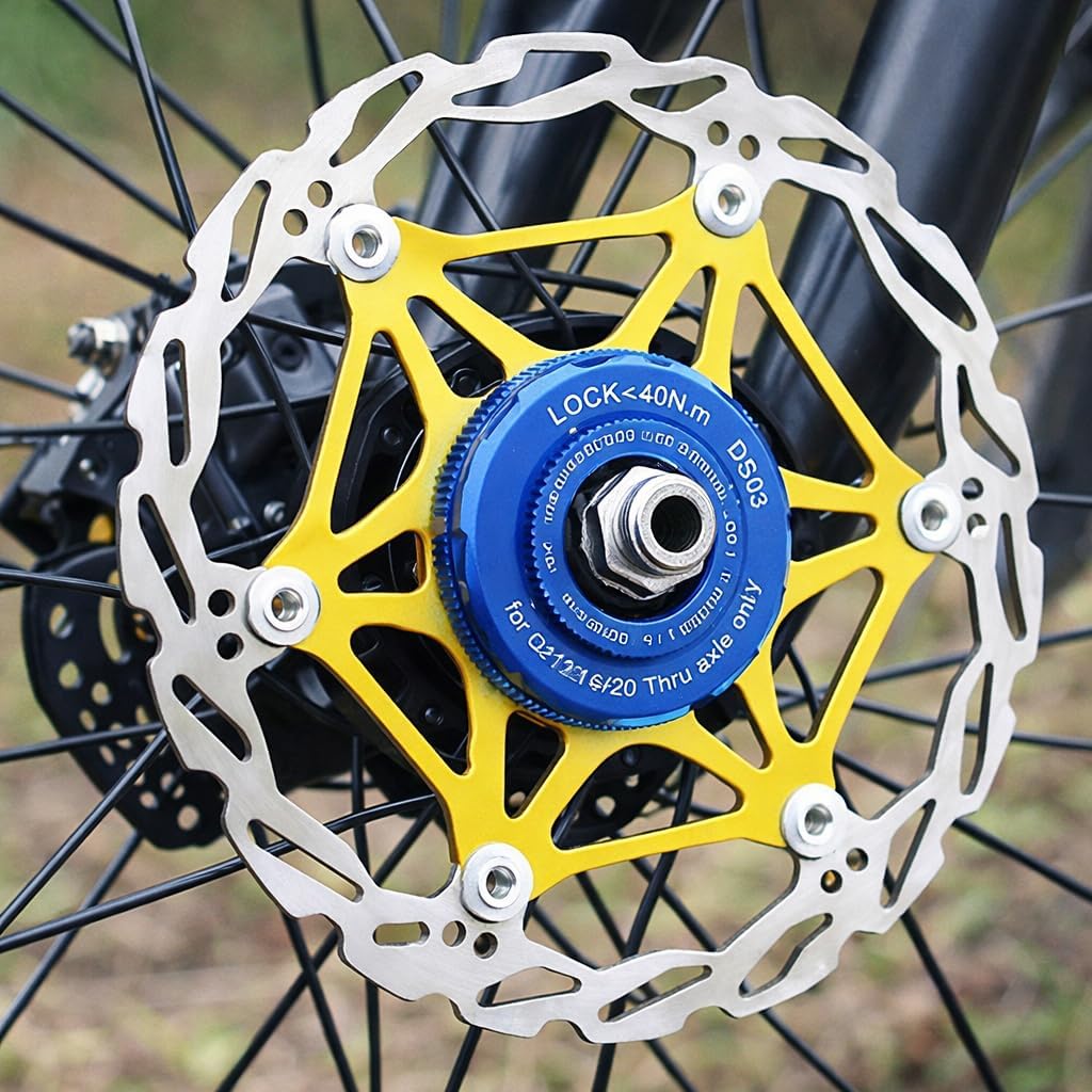Bnineteenteam Centerlock Lockring, Bike Centerlock Lockring Wheelset Hub Barrel Shaft Disc Rotor Lock Ring for MTB Bike