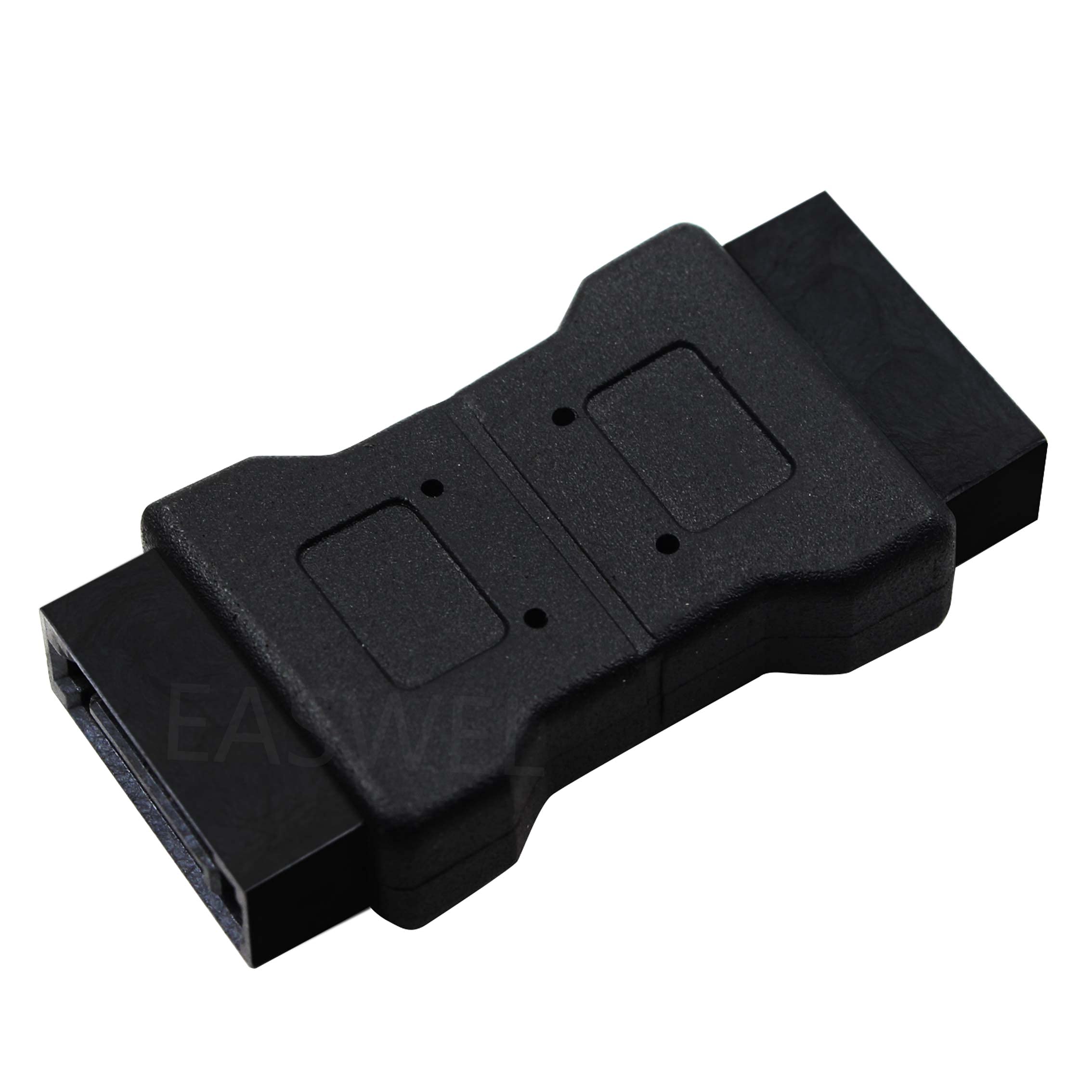 EASWEL 7pin SATA 3.0 Male to Male Port Adapter Staight Angle SATA 6Gbps Convertor Card