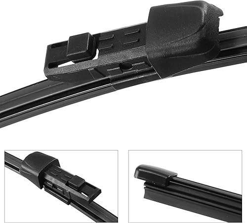 Miniatura 4 de X AUTOHAUX 1 limpiaparabrisas trasero de 11 pulgadas de repuesto para Audi A1 2011-2022, goma plástico, color negro