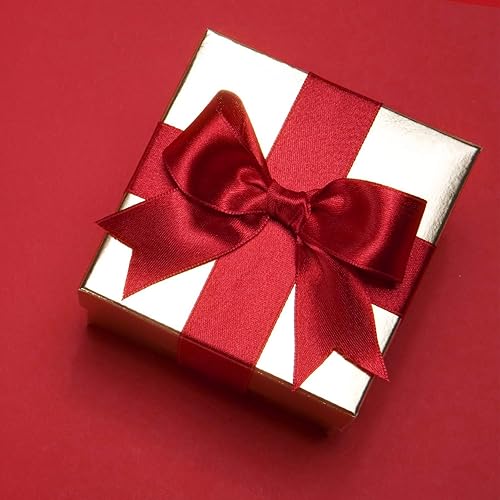 Miniatura 4 de Humphrey's Craft Cinta de satén roja de doble cara de 2 pulgadas, 25 yardas, variedad de colores para manualidades, envoltura de regalos, lazos de