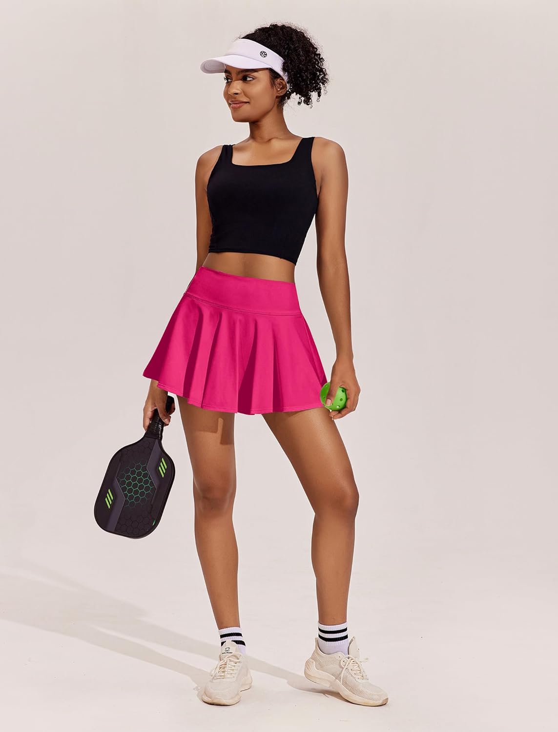 PINSPARK Womens Tennis Skirt Pleated Athletic Skirts with Pockets Shorts High Waisted Golf Skort for Workout Pickleball - Image 3