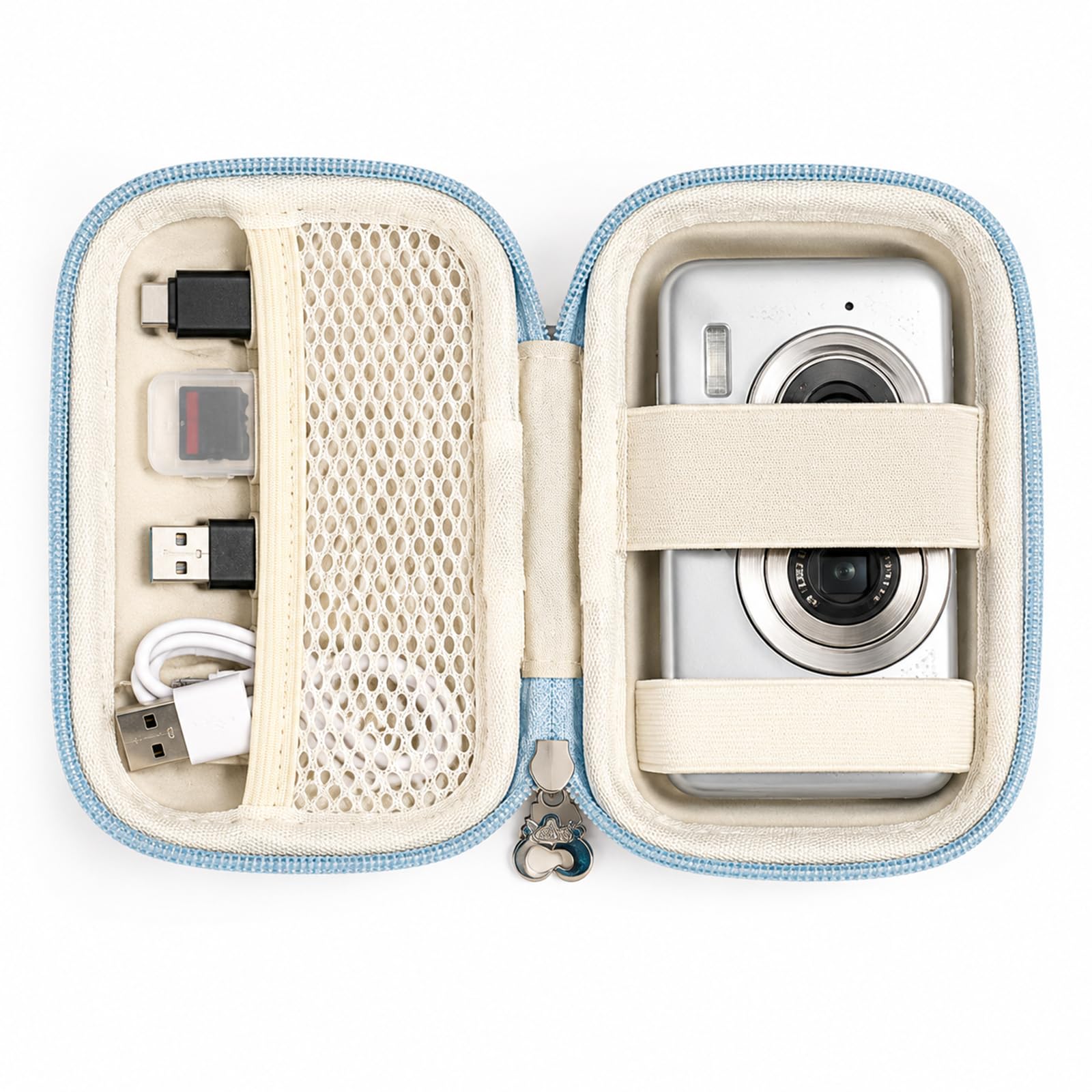 Digital Camera Bag for Mirrorless Small Camera Bag Waterproof, Blue Waterproof Protective Pouch Small Camera for Photography, Perfect for Sports, Outdoor Trips and Daily Commuting to Work-image-7
