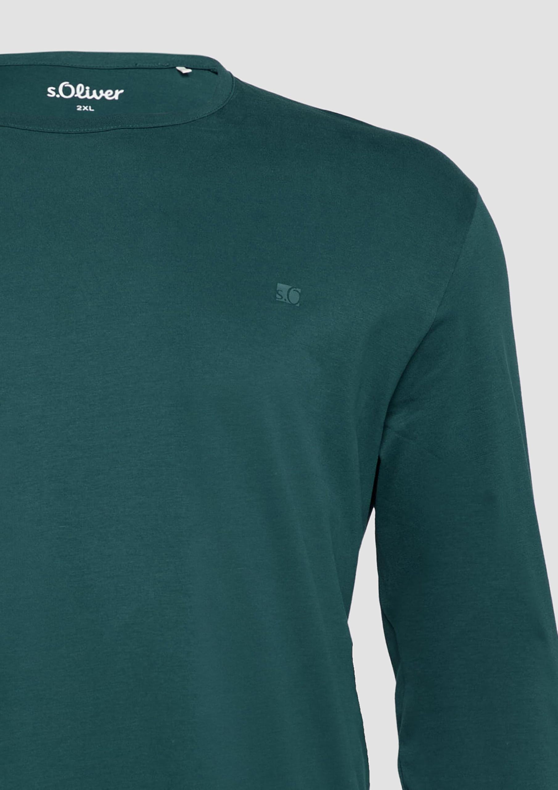 s.Oliver Langarmshirt mit Logo-Detail