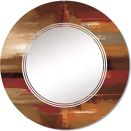 Chocolate City at Horizon II - Espejo de tocador, espejos de baño, espejos de pared para sala de estar, dormitorio, espejo redondo, grande, 24 x 24