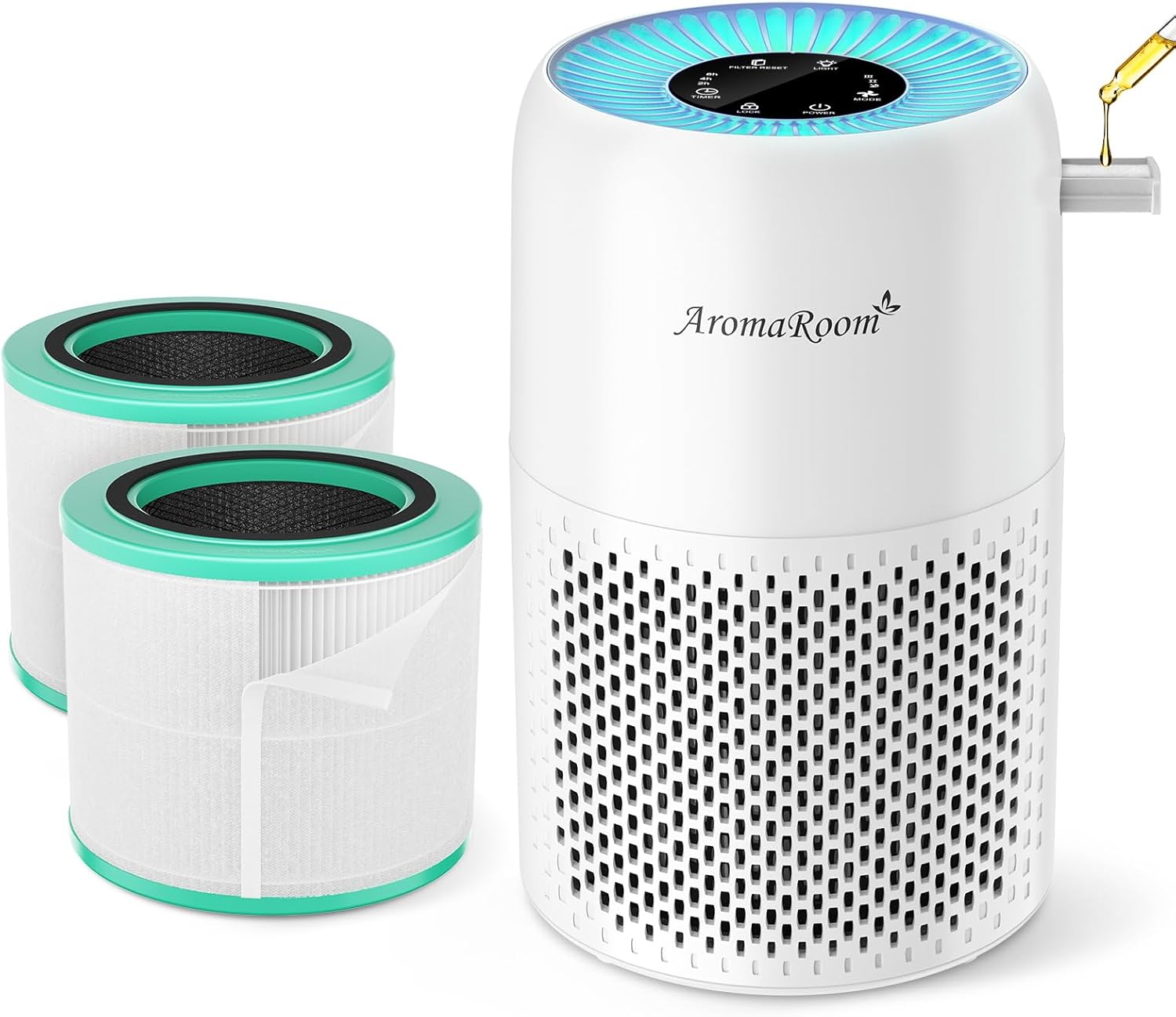 AromaRoom Air Purifiers for Bedroom with True HEPA13 Filters 3-in-1，AromaRoom Air Purifier Filter Replacement