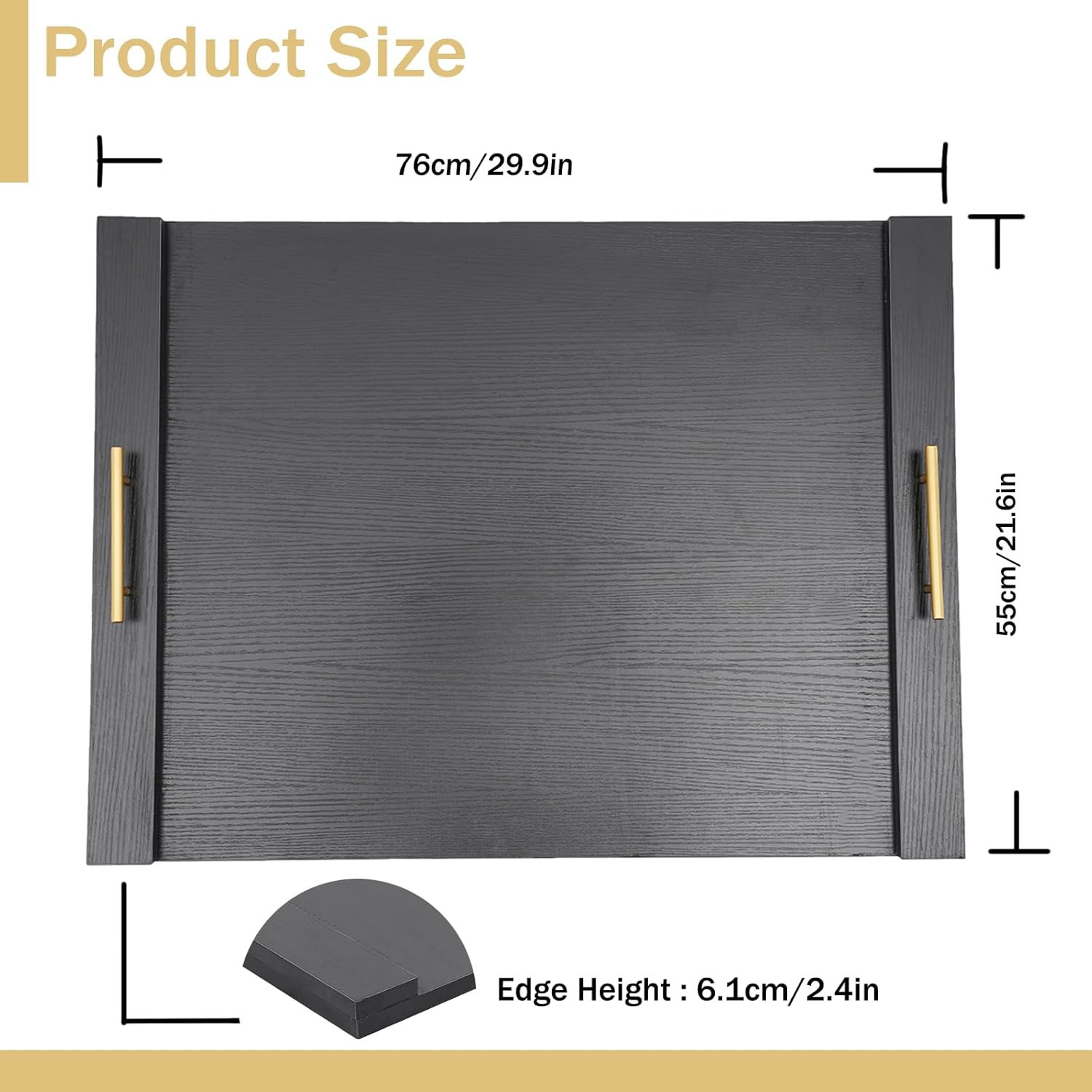 Noodle Board Stove Cover 30x22 inch, Stove Top Board for Gas Burners and Electric Stove, Extra Thick RV Stovetop/Sink Cover with Removable Handles - Tray for Kitchen Counter Space, 44 lbs