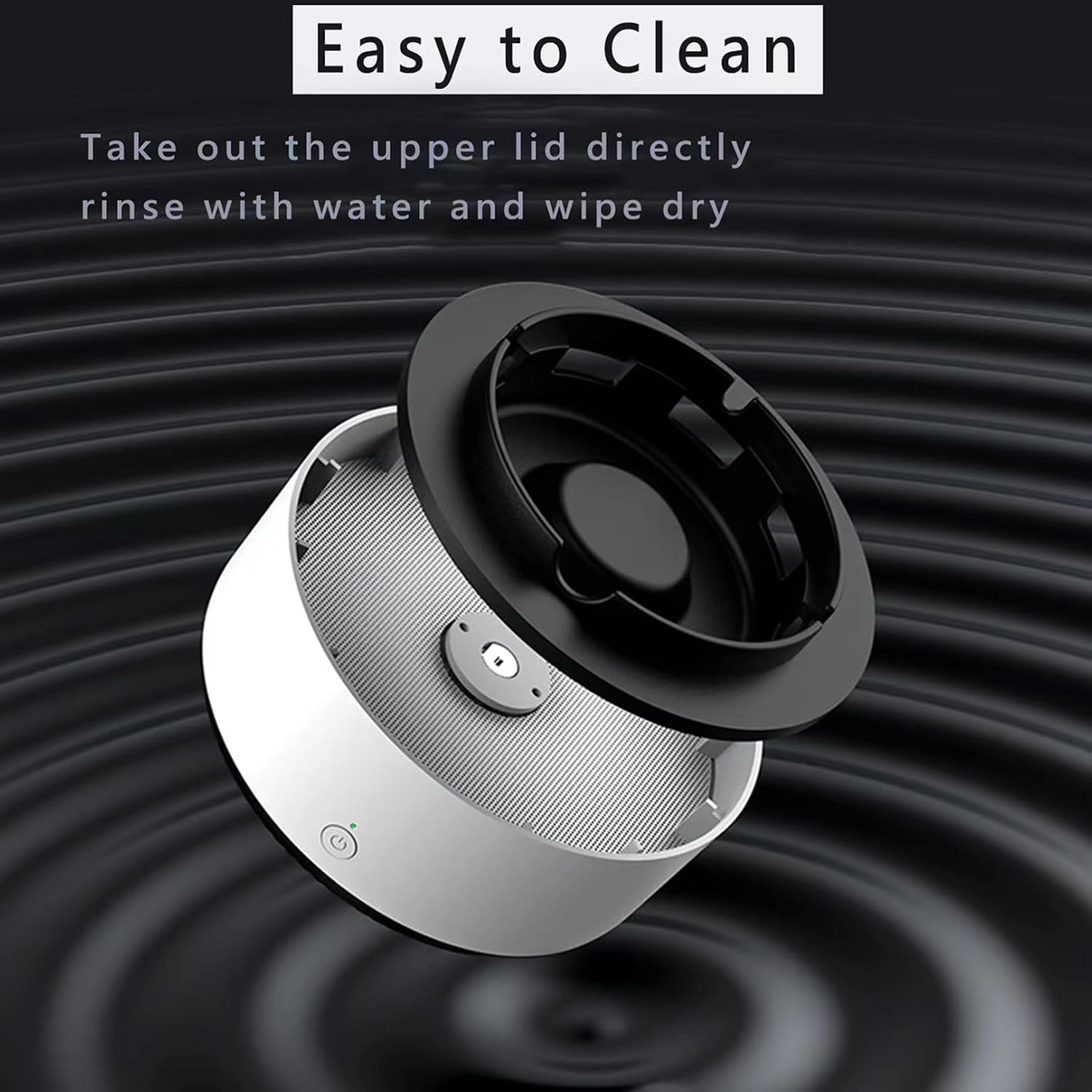 2-in-1 Air Purifier Multifunctional Ashtray Air Purifier with Filter, Multifunctional Ashtray for Indoor & Outdoor Cigarettes, Home Car Office (grey)