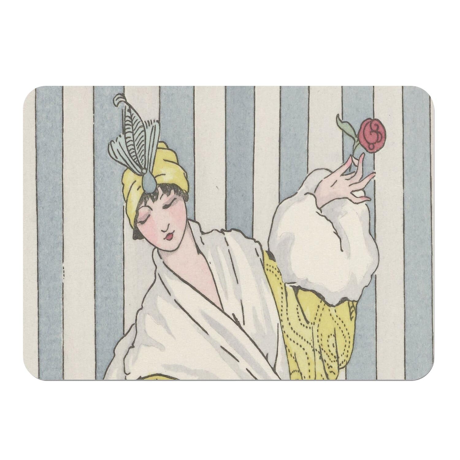 Sets de table souples dessous liège napperons retro mode 1920 art deco grand format