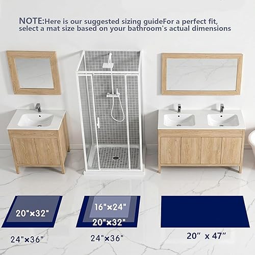 Miniatura 7 de Alfombras de baño antideslizantes, lavables, súper absorbentes, delgadas, para pequeñas alfombras de baño de pelo bajo de secado rápido (verde