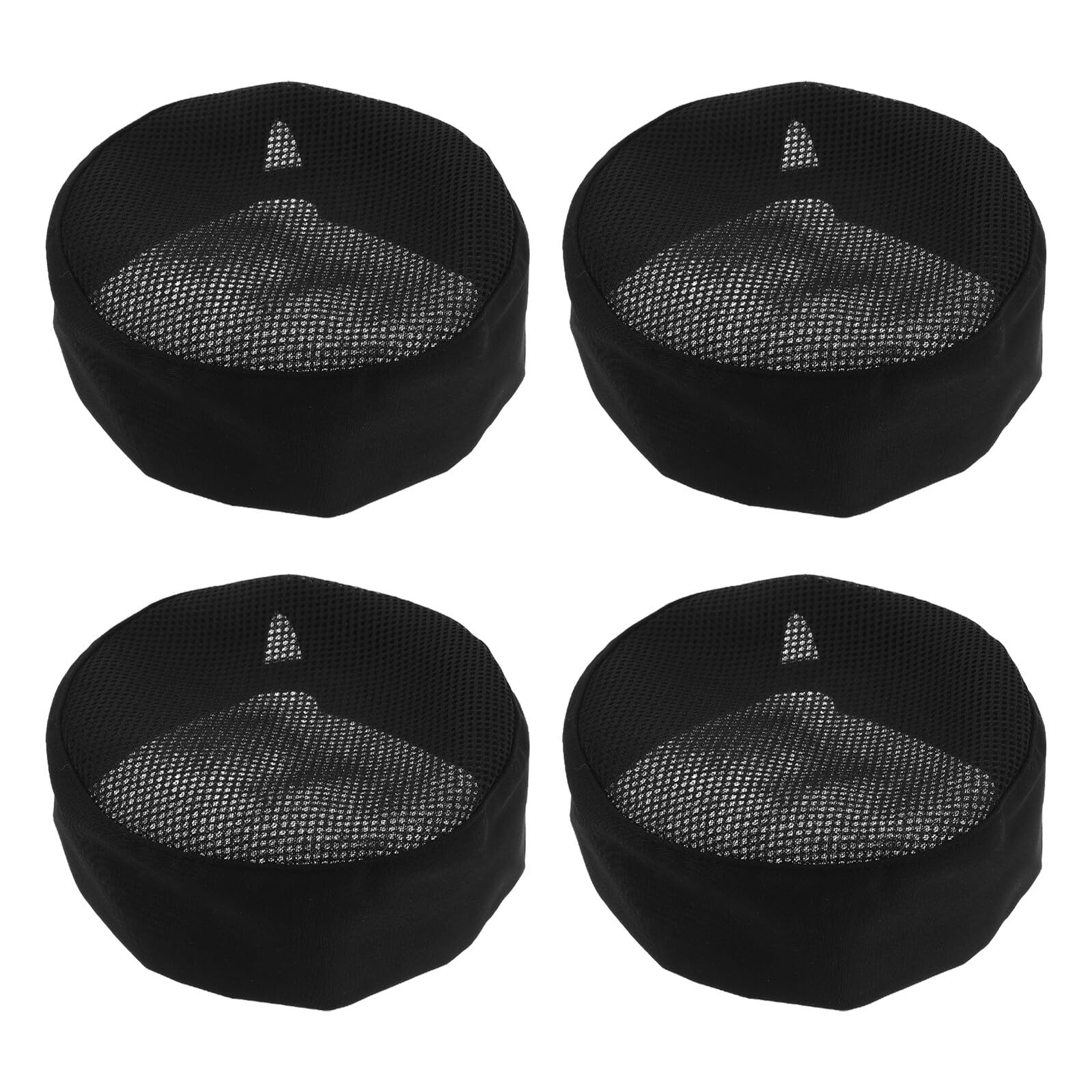 BESPORTBLE 4 Piezas Gorro de Pelo Gorro de Cocinero Gorra de Chef Sombrero de Cocina redecillas para el Cabello Black