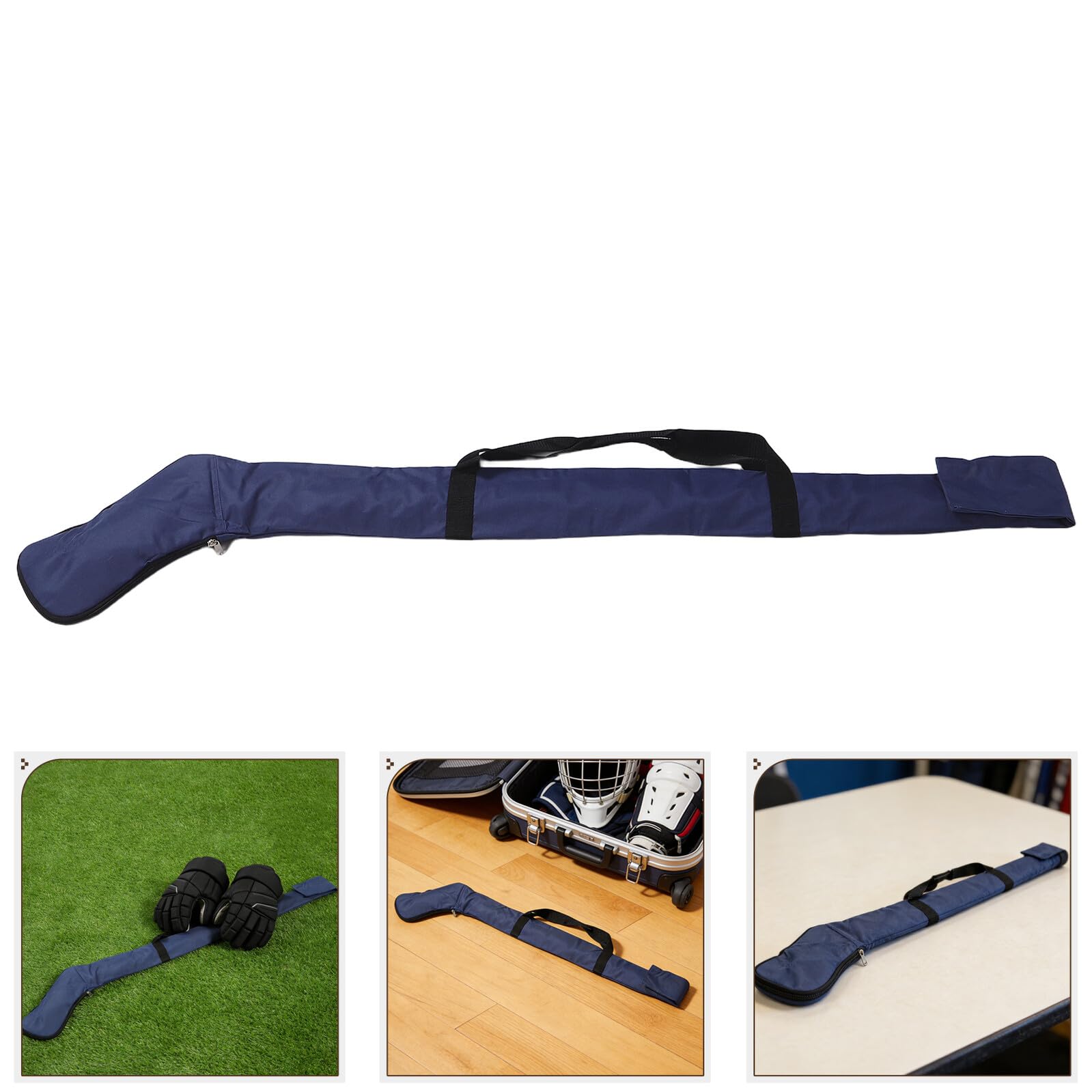 Alasum Borsa a Tracolla per Mazze da Hockey su Ghiaccio, Custodia in Poliestere Resistente alle Intemperie, Borsa Porta-Stick Multi-Asta per Trasporto Outdoor e Indoor, Capacità Fino a 3
