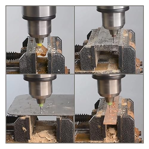 Miniatura 6 de FOCMKEAS Juego de 10 brocas para PCB, vástago de 18 de pulgada, 0.012 in-0.047 in, micro torsión, flauta en espiral, carburo para placa de circuito