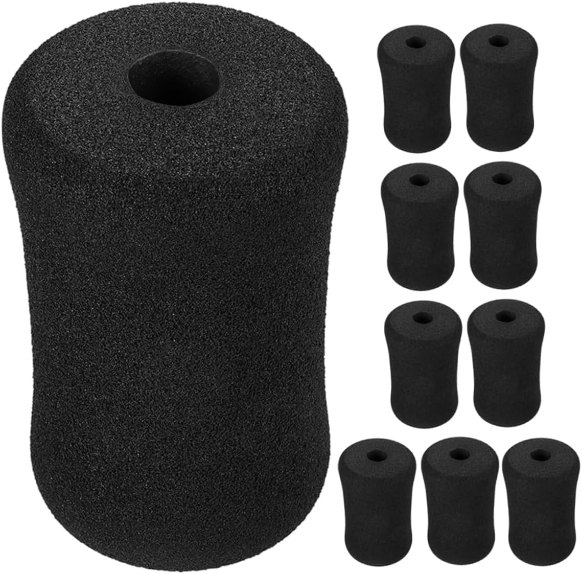 HEMOTON 10Pcs Sponge Covers for Gym Exercise Equipment Replacement Foot Pads for Leg Curl Machines and Weight Benches Soft Supportive Roller Sleeves for Muscle Massage and Physical Therapy