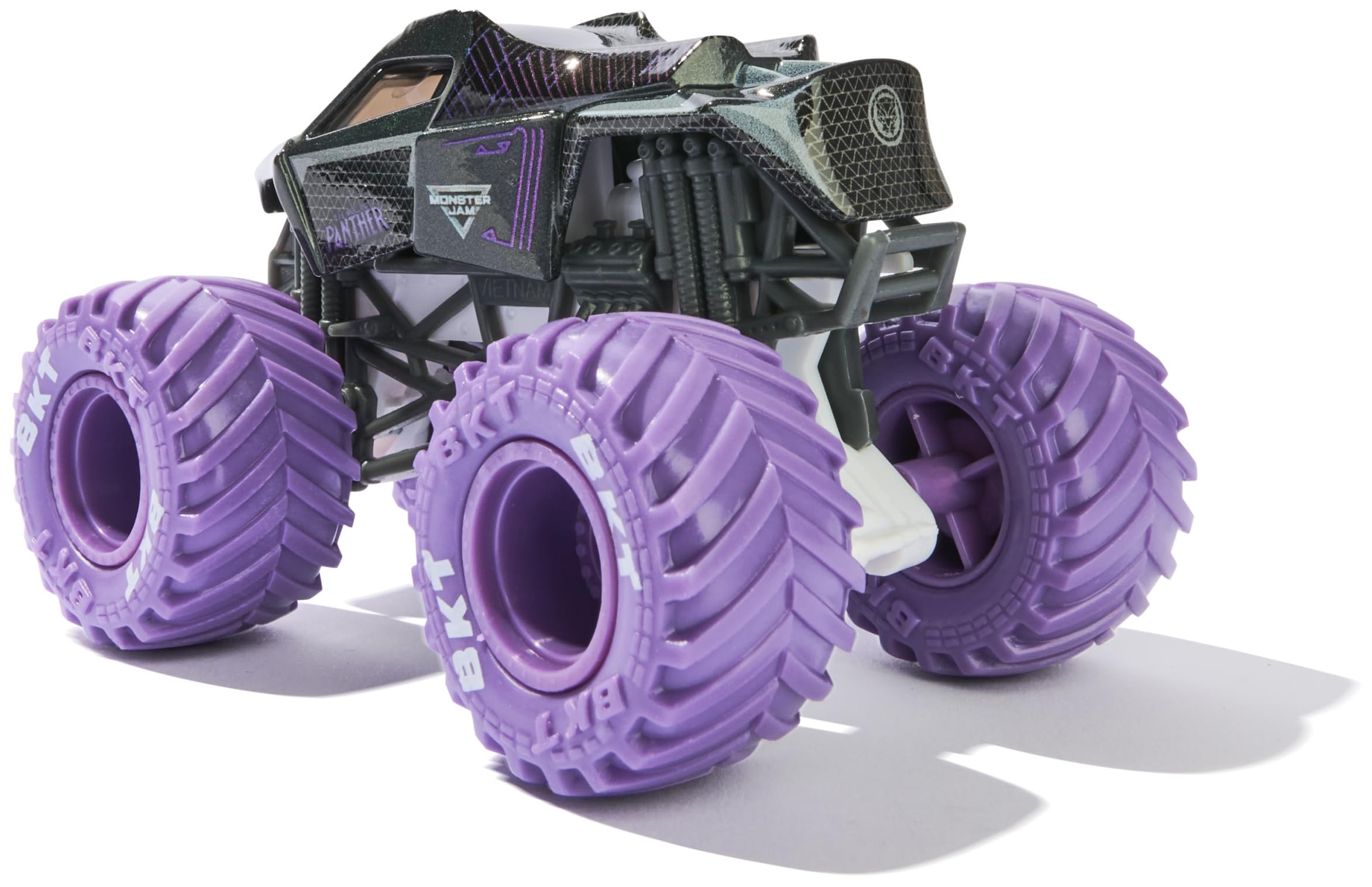 Monster Jam Marvel Spider-Man vs Black Panther 1:64 Scale 2-Pack
