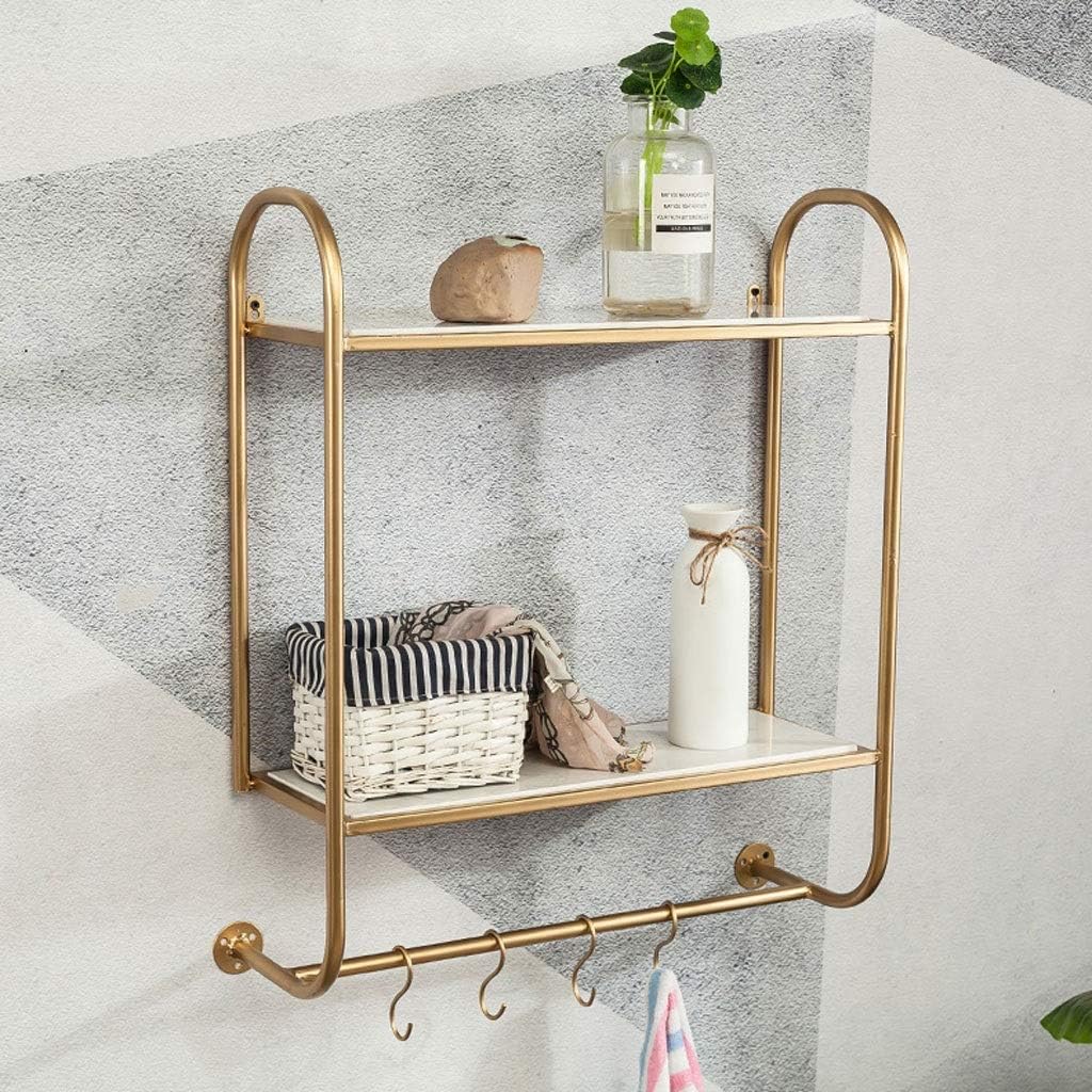 Amazon.com: Great St. DGF Wall-Mounted Racks Gold Kitchen Wall ...
