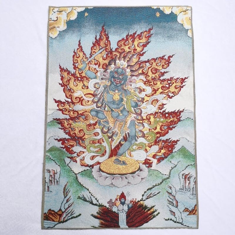 Miniatura 2 de Fengshui - Tapiz de seda para colgar en la pared, diseño tibetano Thangka, Vajrayogini, Vajravarahi, Tangka, yoga, budista, para colgar en la pared,