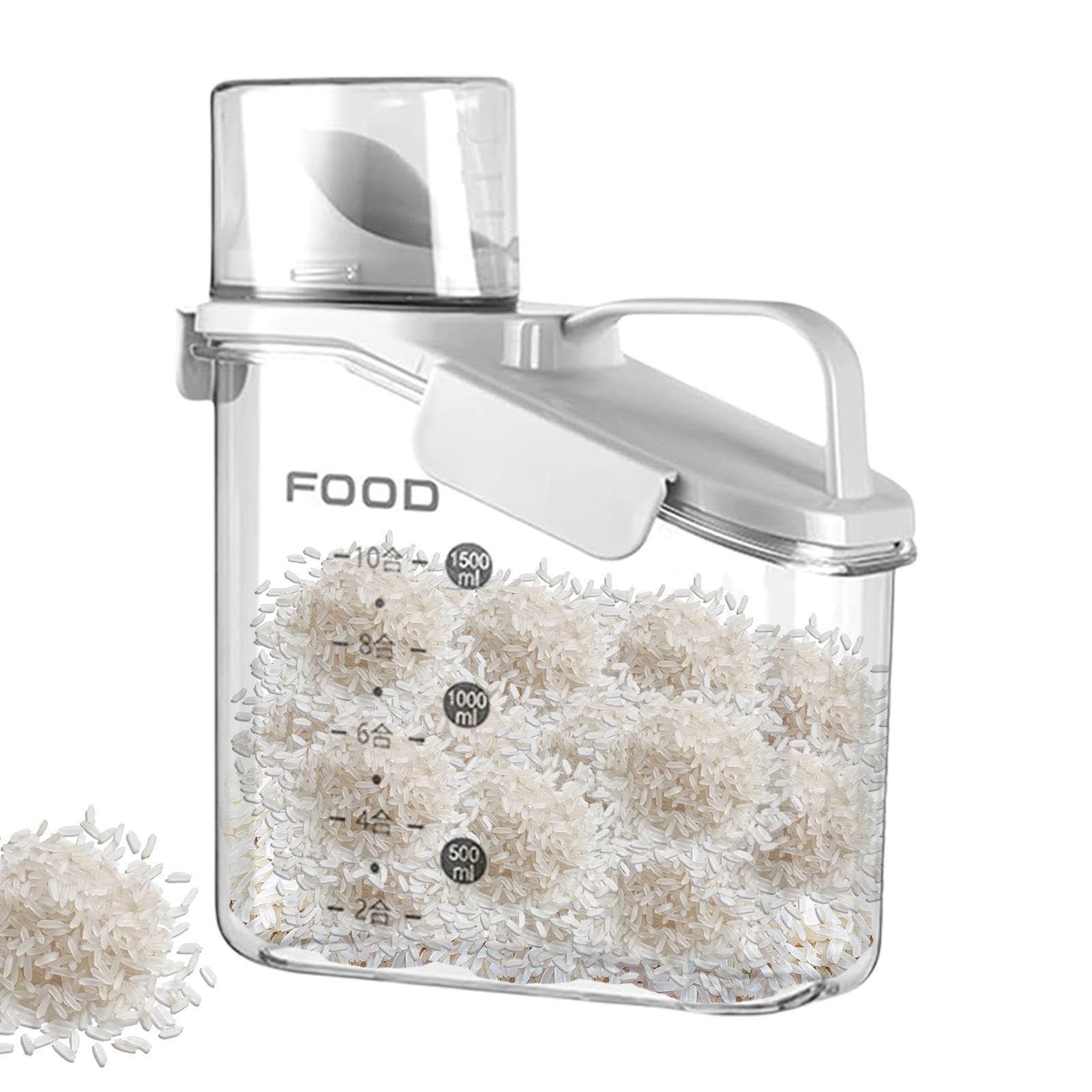 Recipiente para cereales de cocina y caja de conservación de arroz