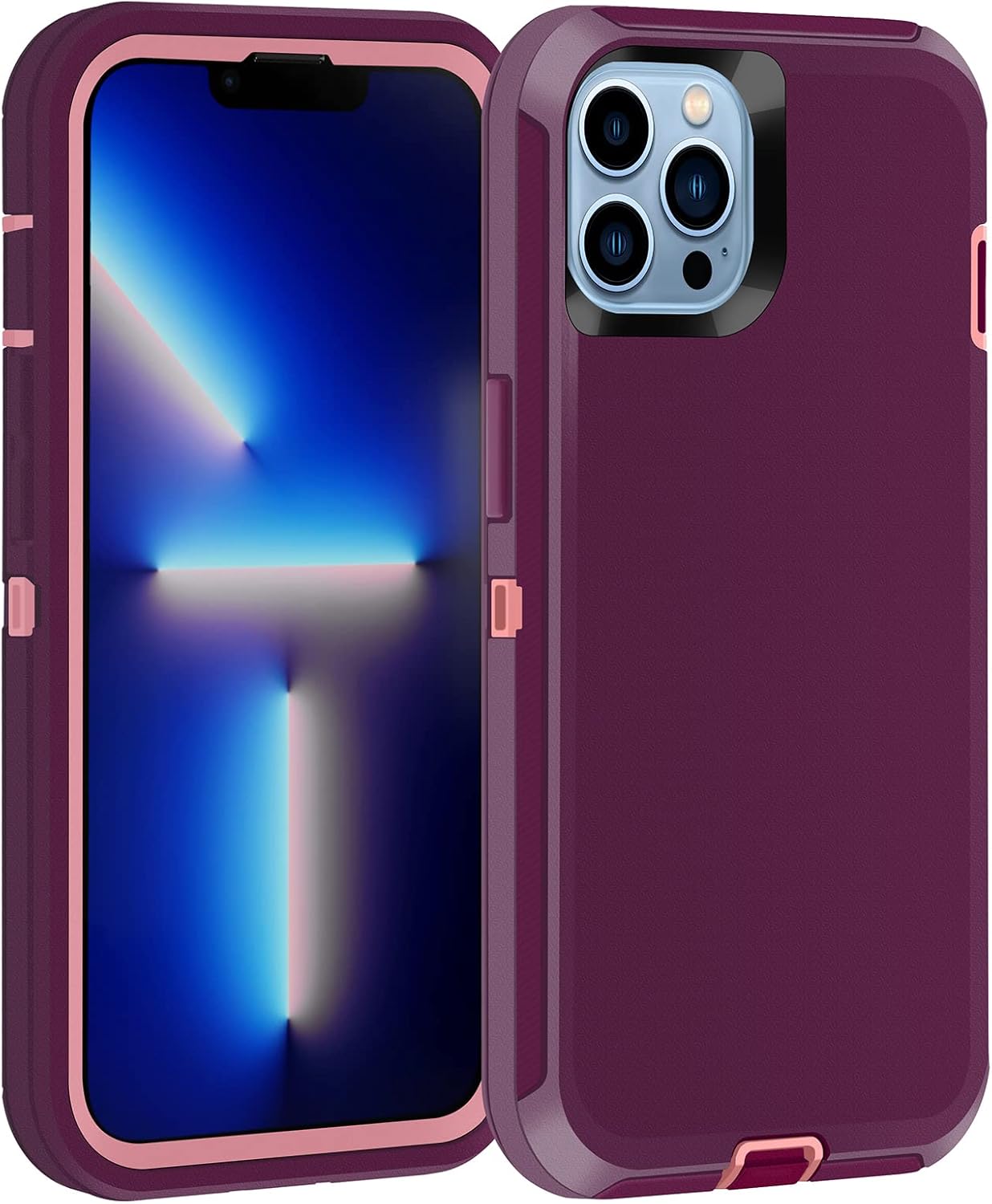 for iPhone 13 Pro Max Phone Case, droperprote 3Layers Case for iPhone 13 Pro Max, Heavy Duty