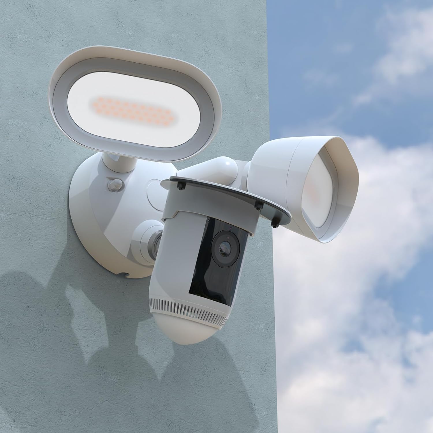 Rain Cover Sun Shade for R-ing Floodlight Cam Wired Pro (White)