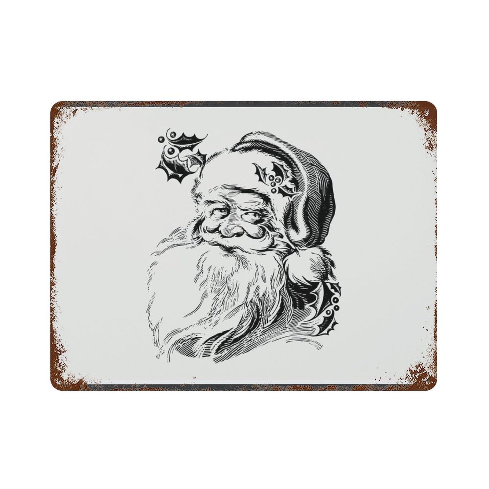 xiaoxiaoshen Vintage Santa Wall Decor Art Metal Tin Poster Modern Home Decor Art Home Bar Shop Decorations Vintage Sign 30x40cm