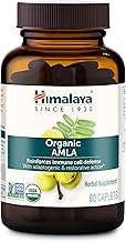 Himalaya Organic Amla - Herbal Immune Support Supplement with Adaptogen and Antioxidant - USDA Organic, Vegan, Non-GMO, Gluten Free, 600 mg, 60 Caplets
