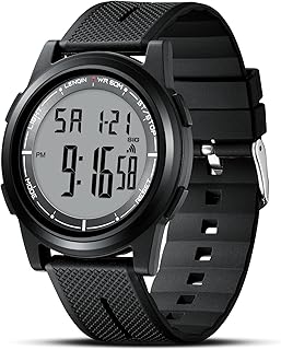 LN LENQIN Mens Watches - Digital Waterproof Sports Watch Men Ultra-Thin Military Watch, Backlight and Minute Stopwatch Alarm