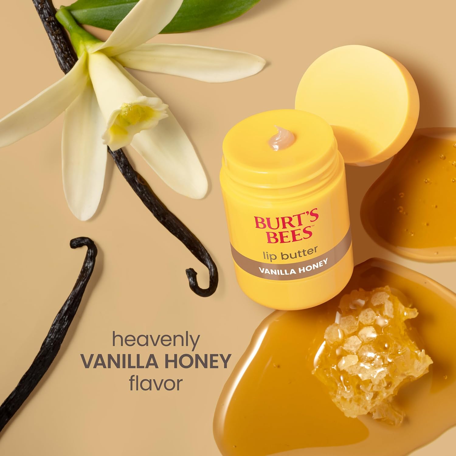 Burt's Bees Bundle - Vanilla Honey Lip Butter, 0.5 Ounce + Clear Day Lip Oil, 0.15 Ounce