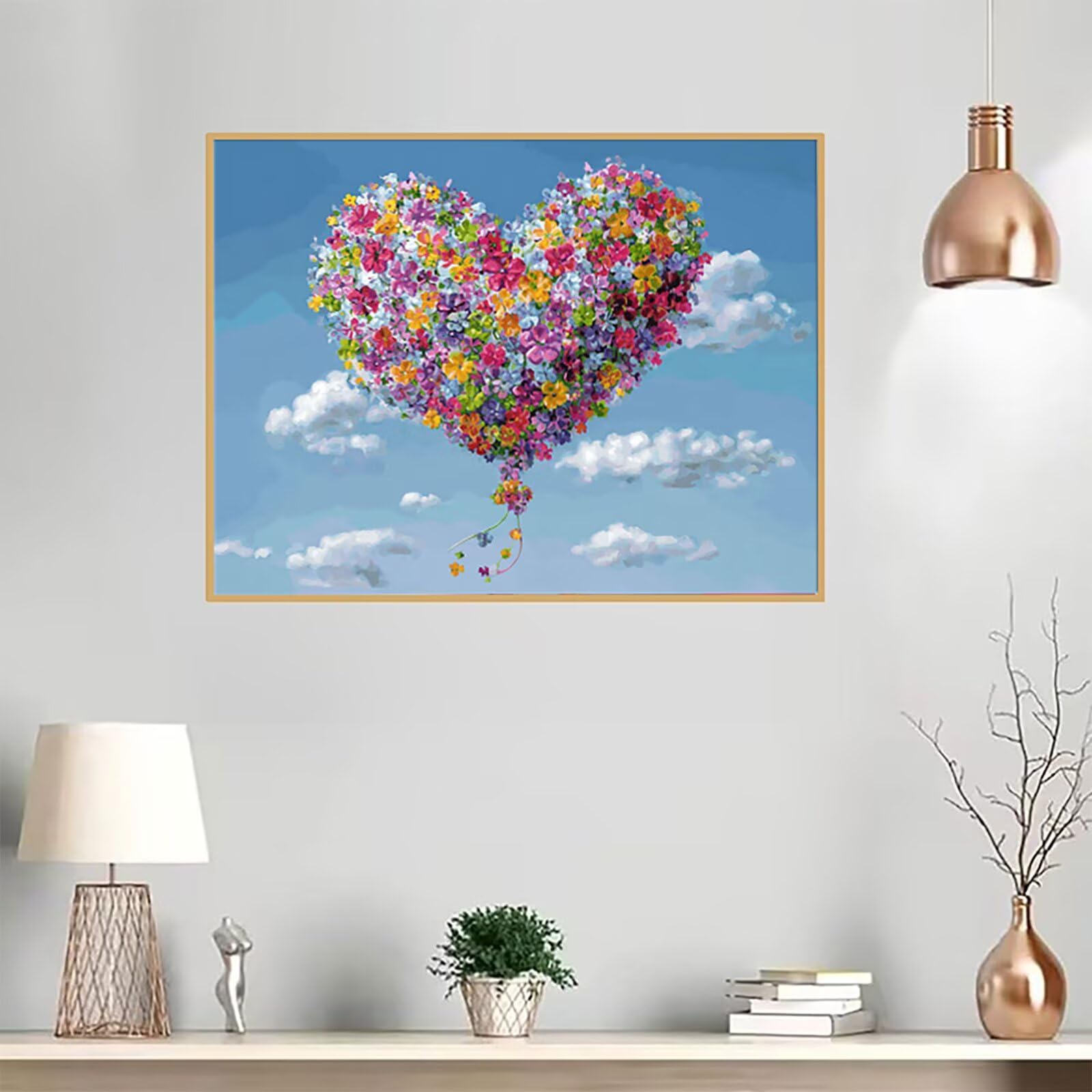 Love Diamond Painting dla dorosłych, obraz z motywem nieba, obraz typu "zrób to sam", okrągłe pełne wiertło, zestaw do malowania, dla dorosłych, zestaw do majsterkowania, dekoracja ścienna, prezenty