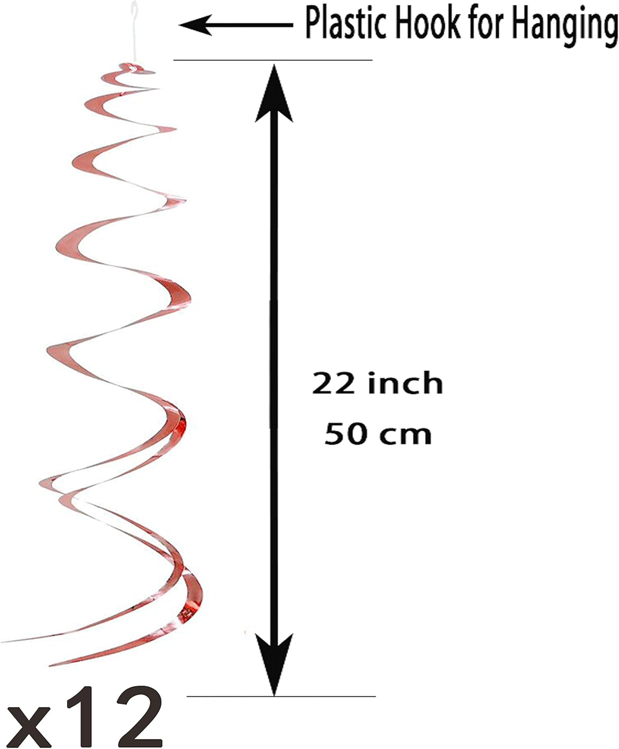 Rose Gold Bachelorette Party Hanging Decorations - Wedding Party Foil Swirls Tissue Paper Pom Poms Flowers Bridal Shower Party Garlands Baby Shower Birthday Party Decorations, 20Ct : Toys & Games