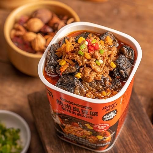 Miniatura 3 de ChangSha Stinky-Tofu, Hunan Specialty Snack Food, Instant Barreled Packaging bocadillos de tofu seco, sabor caliente y picante cuajada de frijoles,