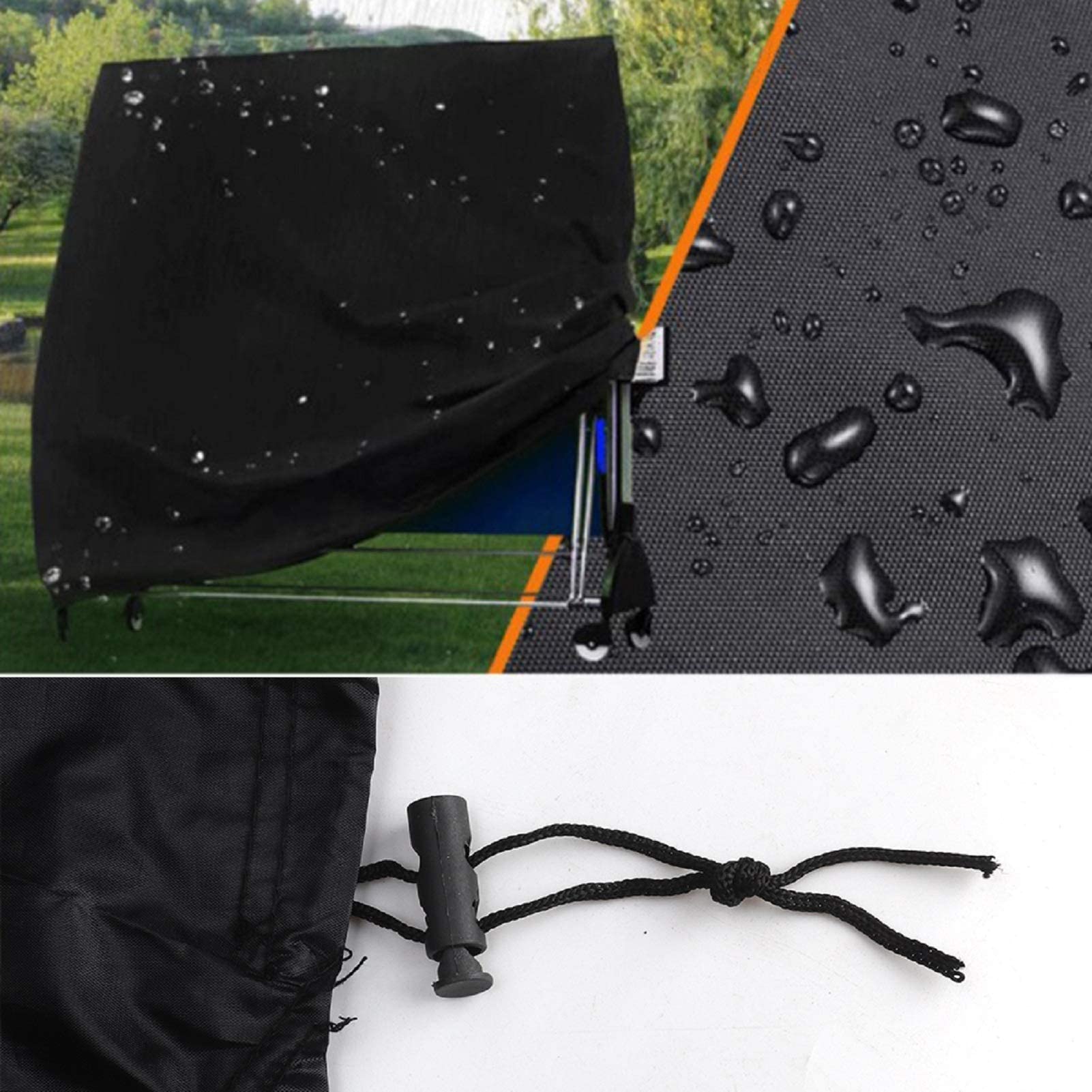 Trintion Tischtennisplatte Abdeckung Wasserdicht Pingpong Schutzhülle Winddicht UV-Beständiges Schwerlast Reißfest Tischtennis Abdeckhaube 165×70×185cm