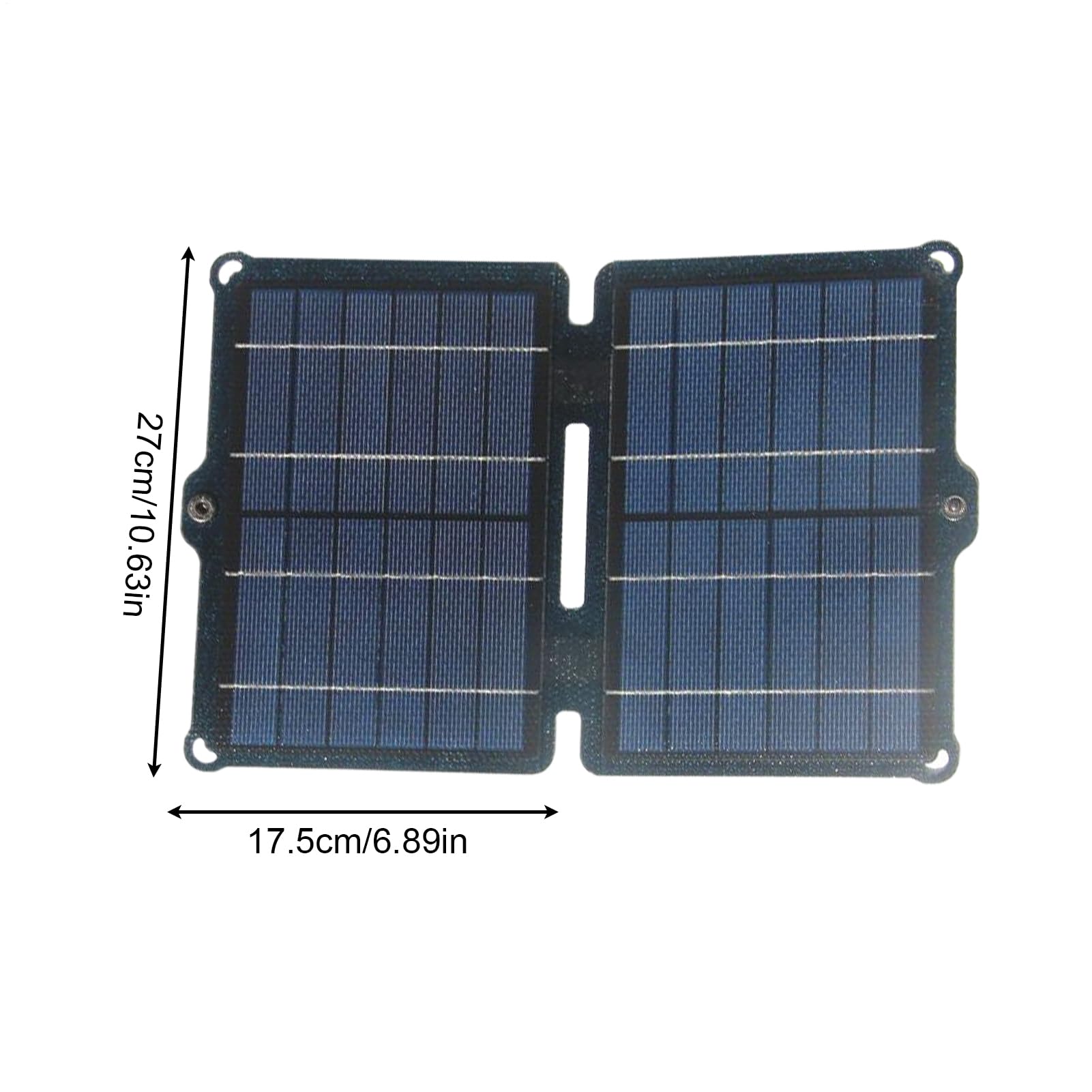 Pannello solare da campeggio: 10,63 x 6,89 pollici, di energia pieghevole 40 Watt, facile da trasportare | Caricatore solare portatile, resistente e resistente, per campeggio all'aria