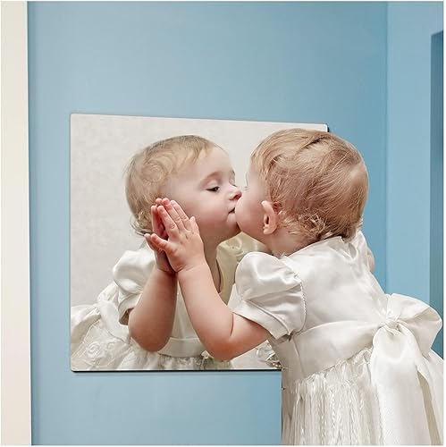 Miniatura 1 de Espejo irrompible de longitud completa, espejo irrompible para niños, espejo de cuerpo completo para pared, extra grueso de 18 pulgadas, 1 pieza de