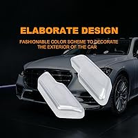 Vista 5 de Compatible con Mercedes Benz, Accesorios de Cubierta de Botón de Ajuste de Asiento de Puerta, Calcomanías de Botones de Ajuste de Asiento para Clase