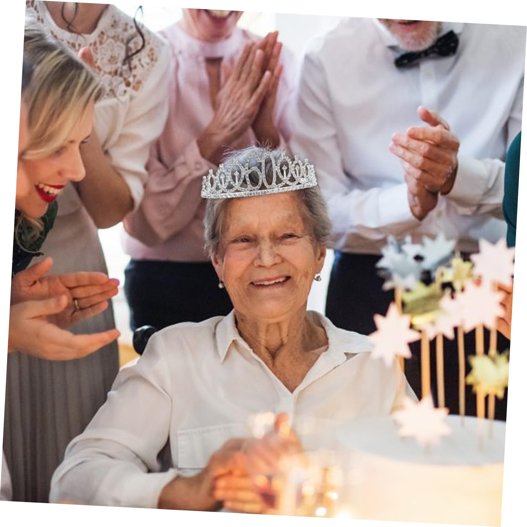 FOMIYES Geburtstag Tiara Für Mama – Glitzerndes Diadem Mit Strass & Kamm, Perfekt Für Geburtstagsfeiern