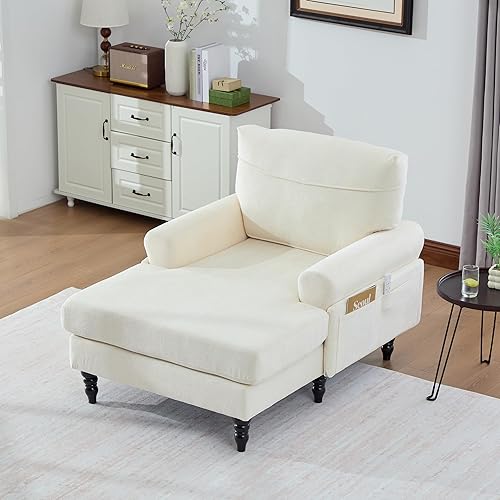 Silla futón convertible, tumbona con otomata, silla reclinable 3 en 1, silla moderna de lectura con 2 almohadas (peluche rosa cepillado)