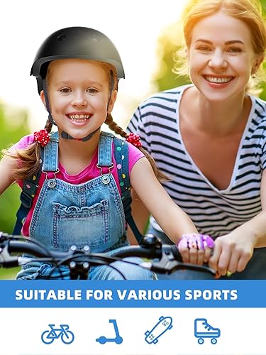 Miniatura 2 de Casco para niños de 3 a 8 años, casco de bicicleta ajustable para niños y niñas, casco de bicicleta para patineta, casco multideportivo de