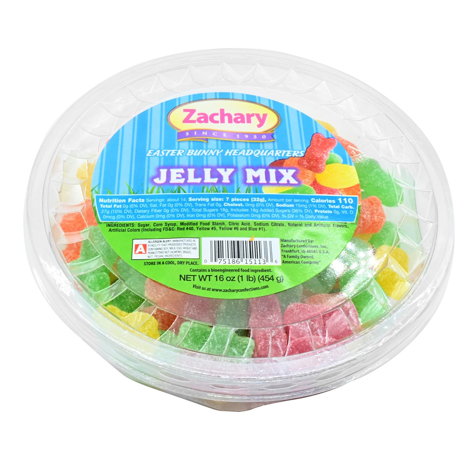 Amazon.com : Zachary Easter Jelly Mix 16oz Tub : Grocery & Gourmet