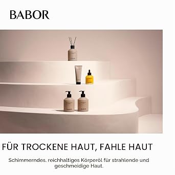 BABOR Soul & Body Shimmer Oil Shimmer Oil Skin Care for Dry Skin Natural Golden Glow with Nourishing Oils and Glow Particles Vegan 100 ml