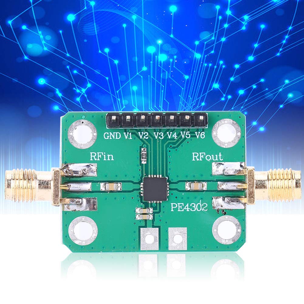 Walfront 1PC Attenuatore CNC PE4302 Attenuatore RF Campo di Controllo 0~31.5dB Modulo Attenuatore di Controllo Numerico Parallelo Diretto