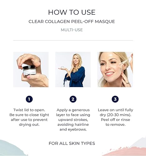 Miniatura 6 de Alana Mitchell Máscara facial de colágeno antienvejecimiento, mascarilla facial para reducir arrugas y líneas finas, mascarillas hidratantes,