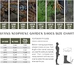 8 Fans Men's Garden Shoes Waterproof Rain Boots Neoprene Muck Mud Shoes with Memory Foam Insoles for Gardening, Farming